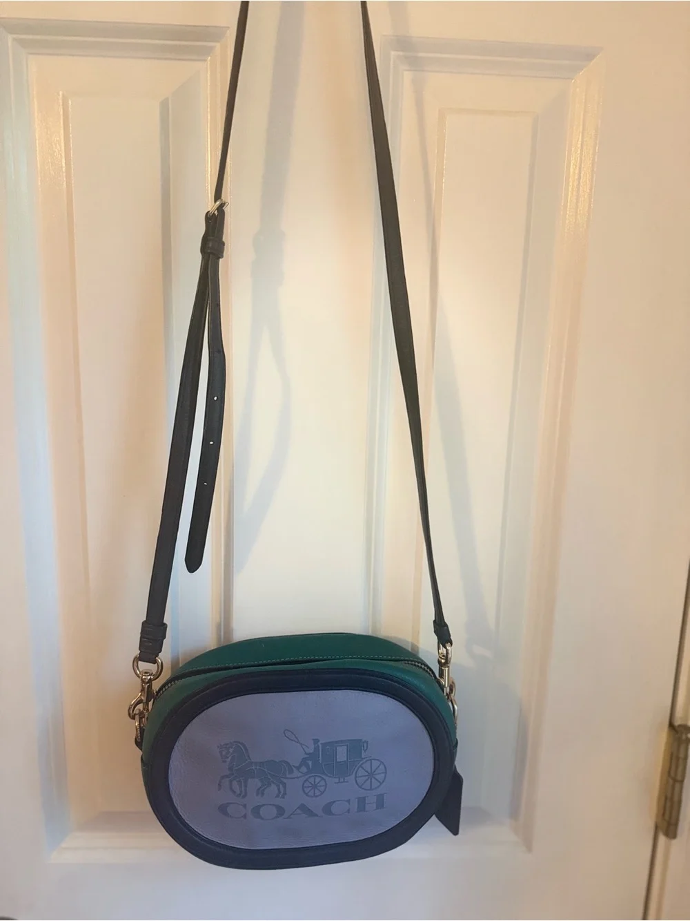 Coach Horse and Carriage. Leather Camera Cross Body Bag